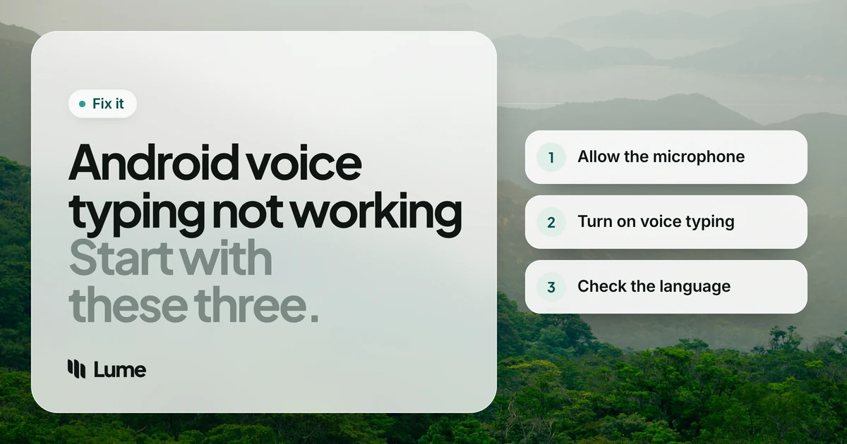 Android Voice Typing Not Working? 9 Fixes for Gboard and More