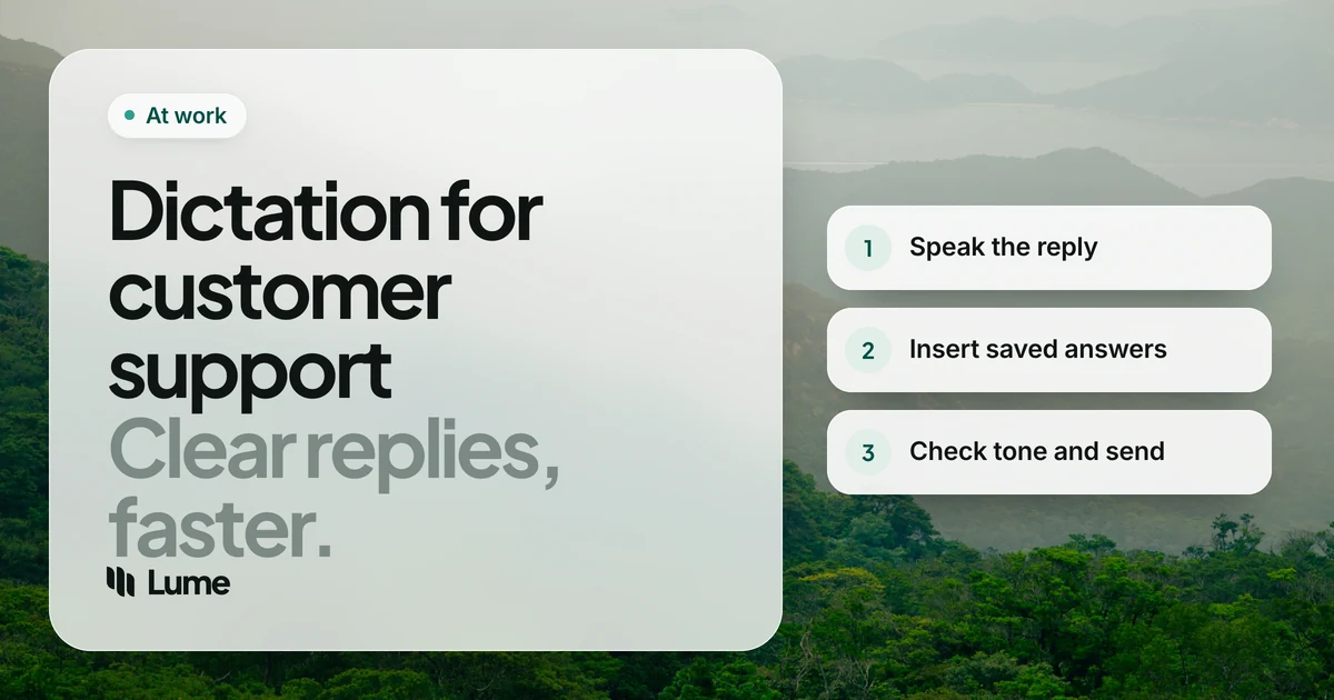Best Dictation Software for Customer Support Teams and Agents