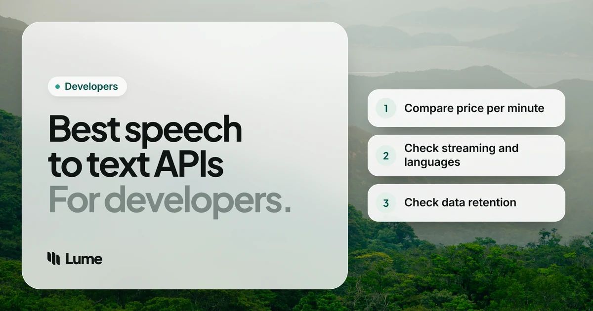 Best Speech to Text API in 2026: OpenAI, Deepgram, AssemblyAI, Google, Azure and AWS