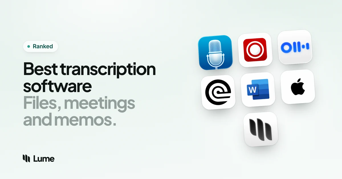 Best Transcription Software in 2026: For Files, Meetings and Interviews