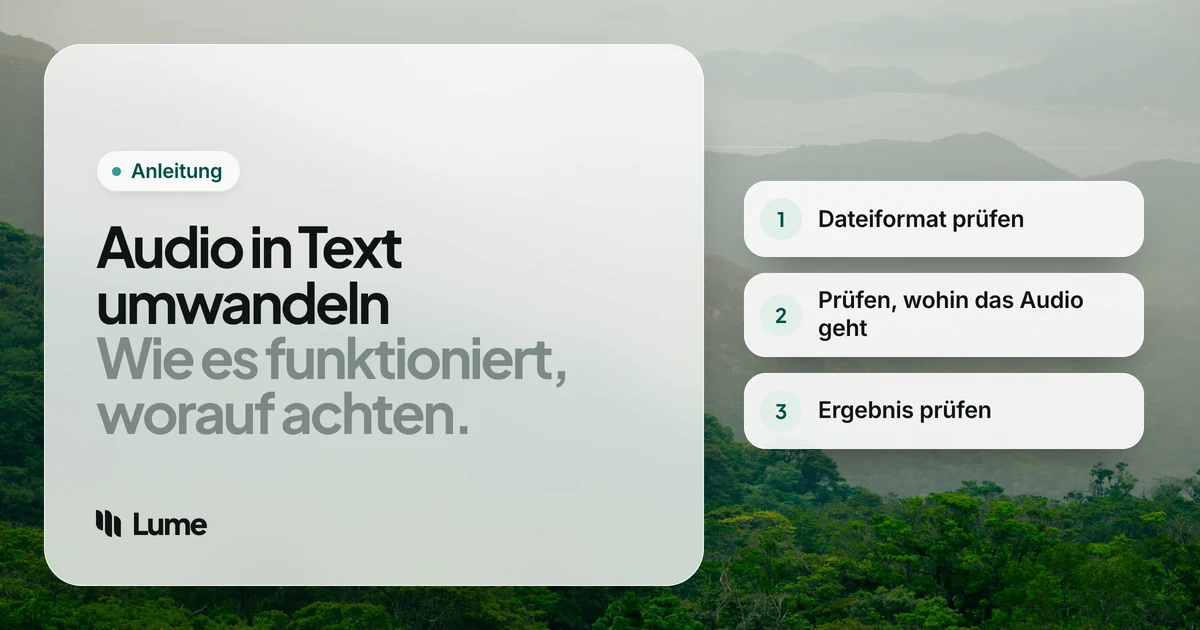 Audio in Text umwandeln: So funktionieren Konverter und so wählen Sie einen aus