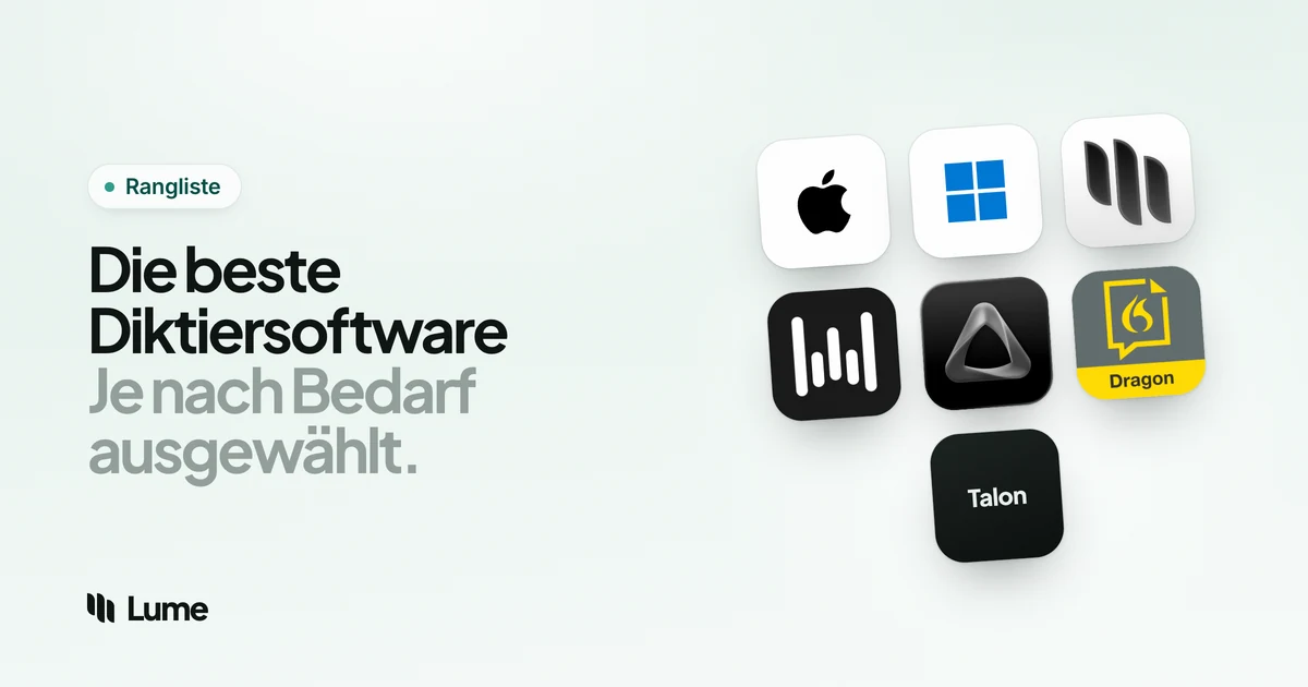Die beste Diktiersoftware 2026: Empfehlungen für Mac und Windows nach Einsatzzweck