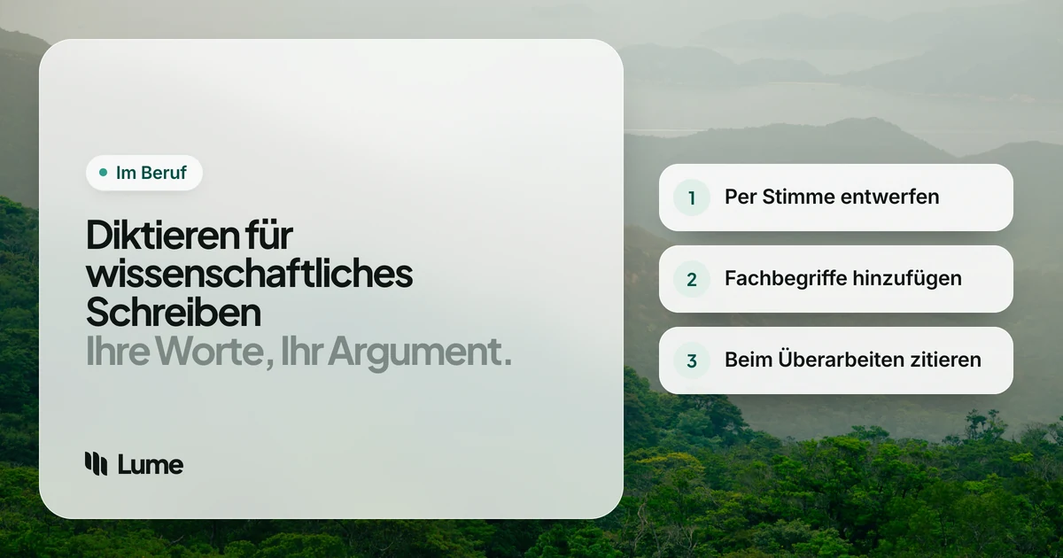 Die beste Diktiersoftware für wissenschaftliches Schreiben: Abschlussarbeiten und Paper