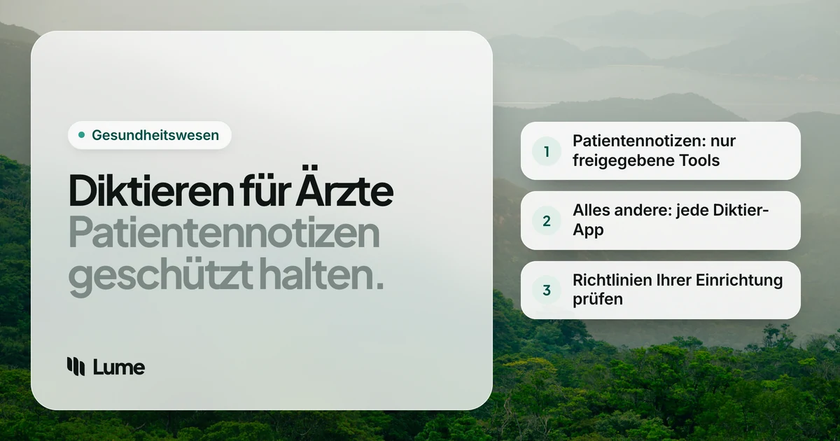Die beste Diktiersoftware für Ärzte: Klinische Notizen und alles andere