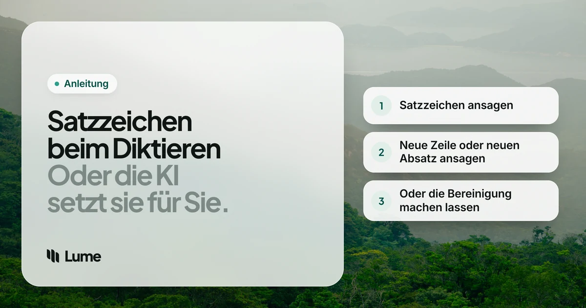 Satzzeichen beim Diktieren: Die vollständigen Befehlslisten für Apple, Windows, Google und Word