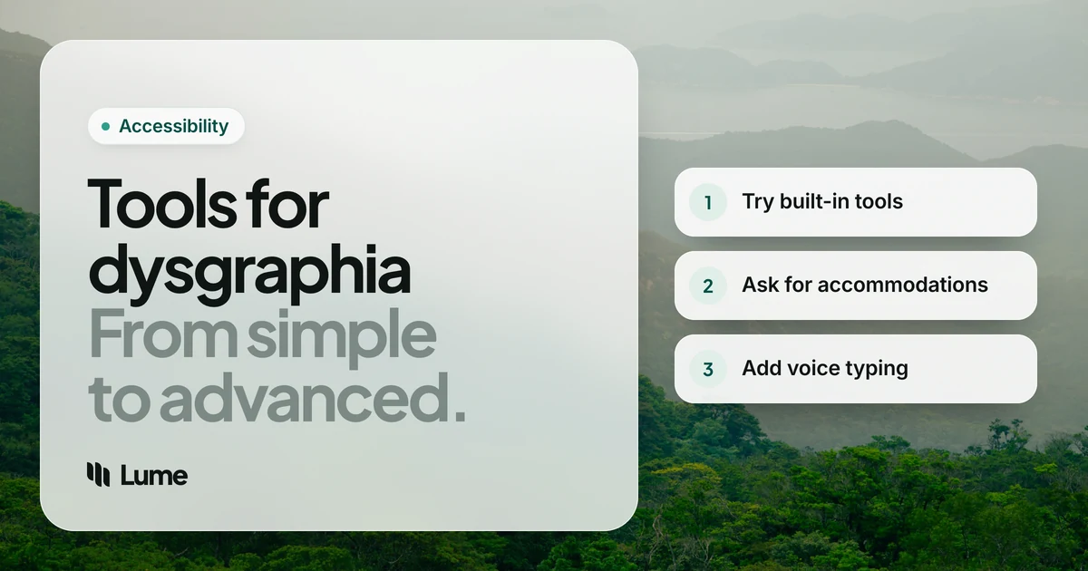 Tools for Dysgraphia: Assistive Tech for Handwriting and Typing in 2026