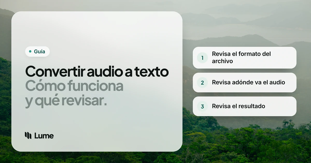 Conversores de audio a texto: cómo funcionan y cómo elegir uno