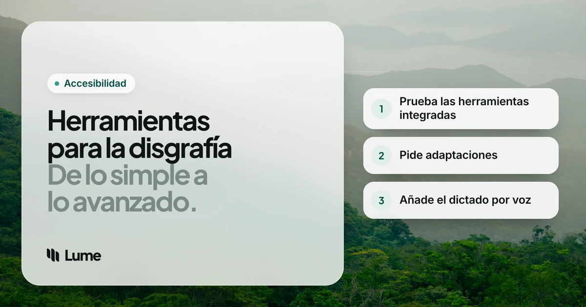 Herramientas para la disgrafía: tecnología de apoyo para escribir a mano y a teclado en 2026