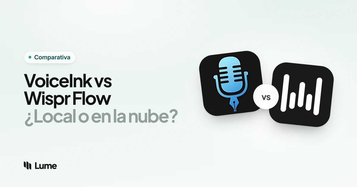 VoiceInk vs Wispr Flow (2026): precio, privacidad y plataformas