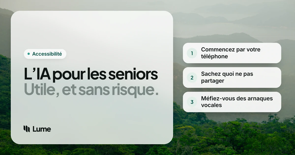L’IA pour les seniors : des usages pratiques et sûrs au quotidien