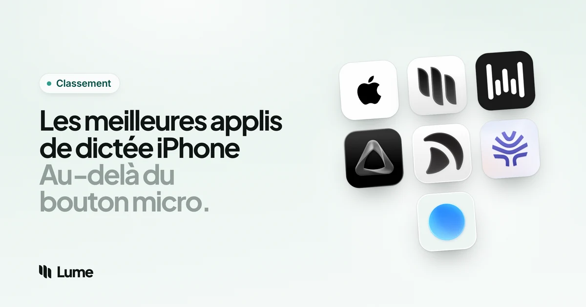 Meilleures applis de dictée pour iPhone en 2026 (à commencer par la gratuite)