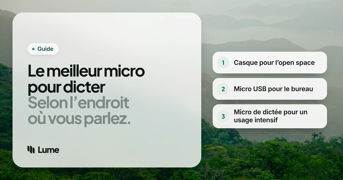 Meilleur micro pour dicter : casque, USB, cravate ou micro intégré ?