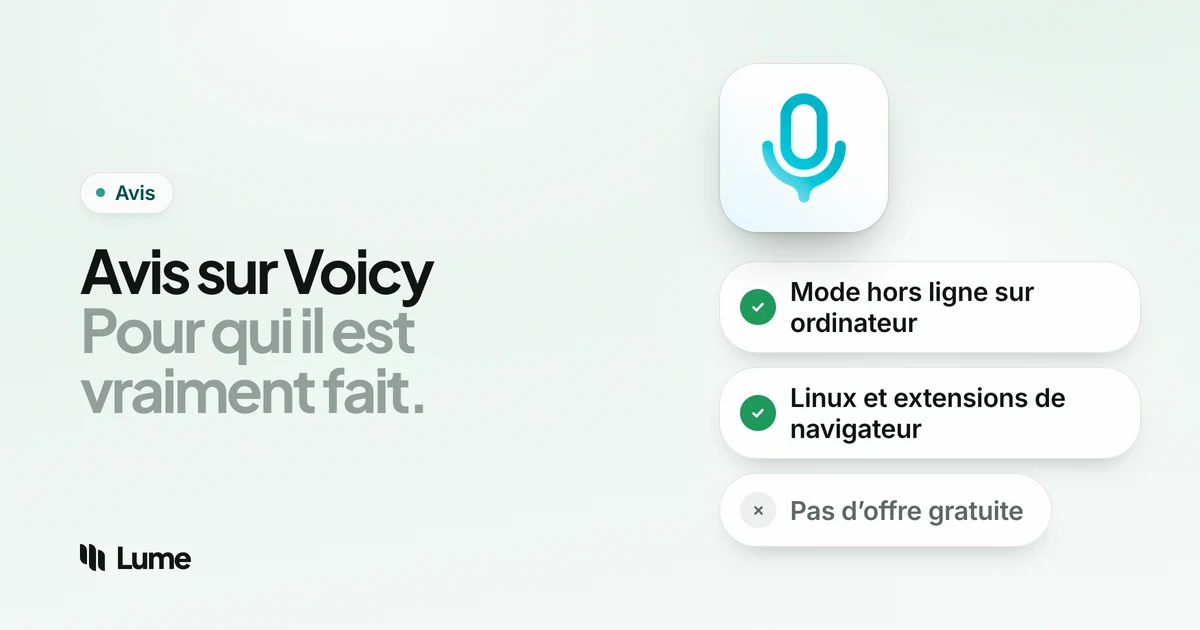 Avis Voicy 2026 : fonctions, prix, confidentialité et public visé