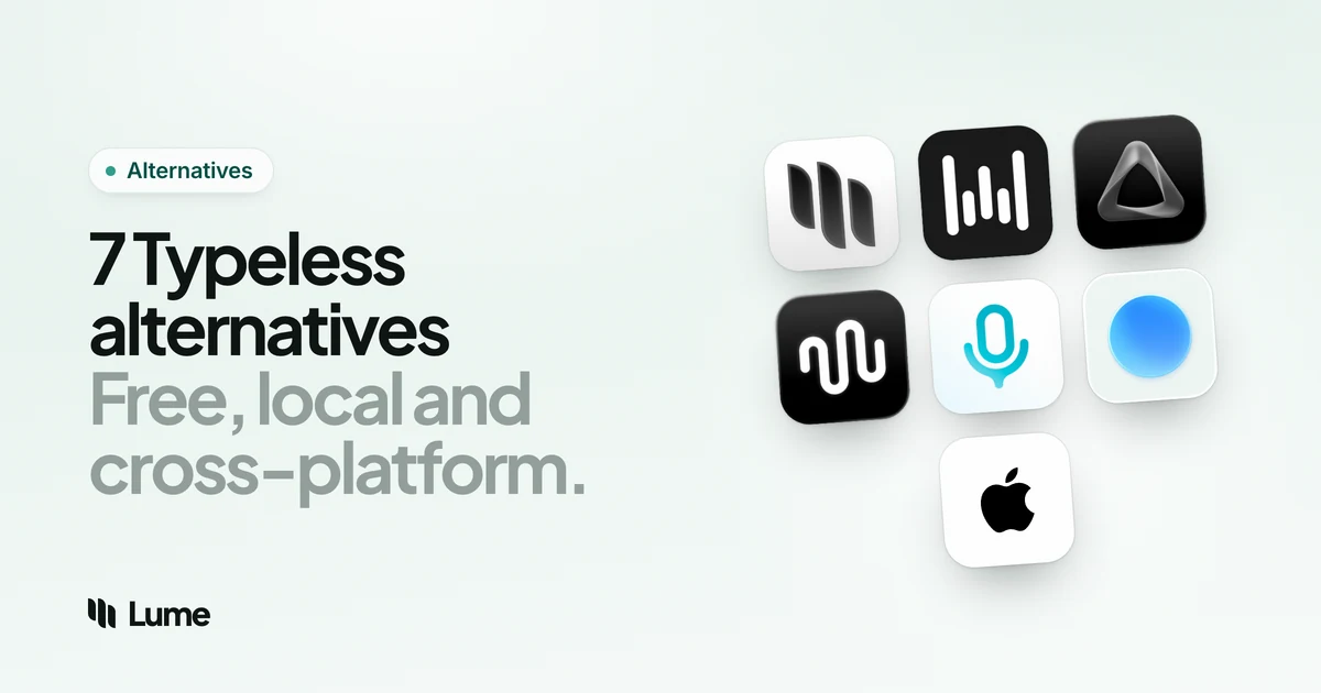 Best Typeless Alternatives in 2026: 7 Dictation Apps Compared
