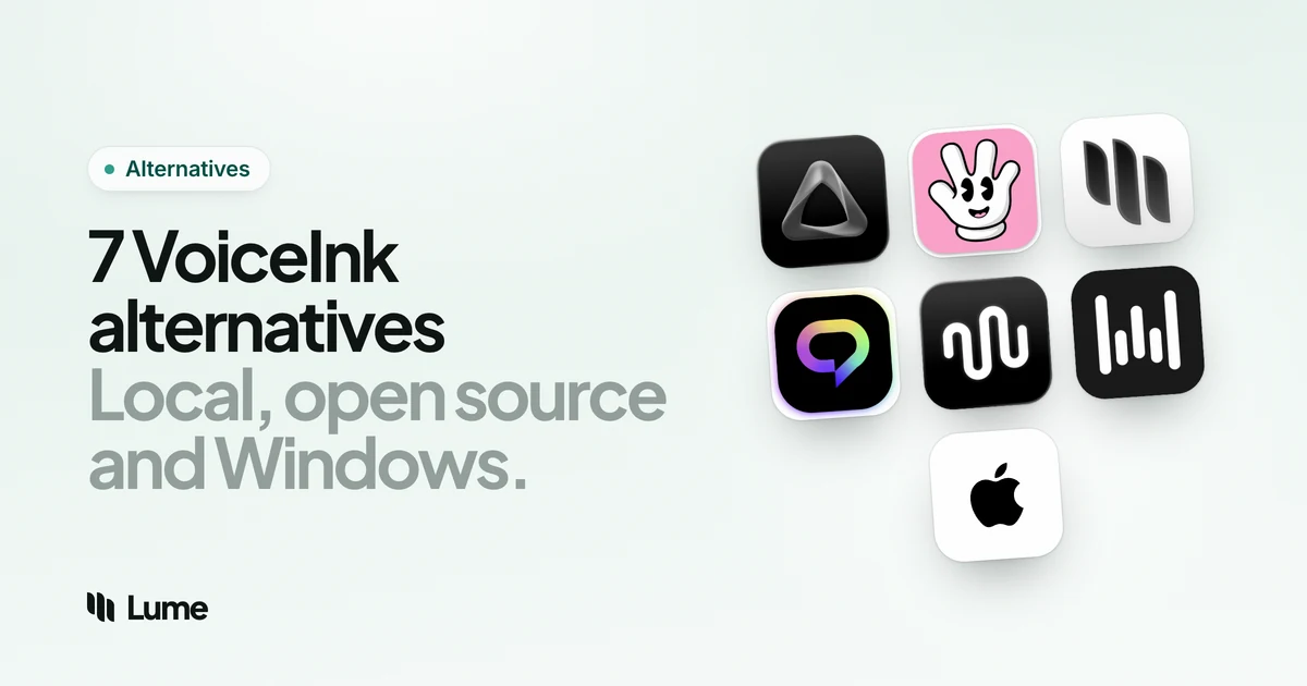 Best VoiceInk Alternatives in 2026: 7 Dictation Apps Compared