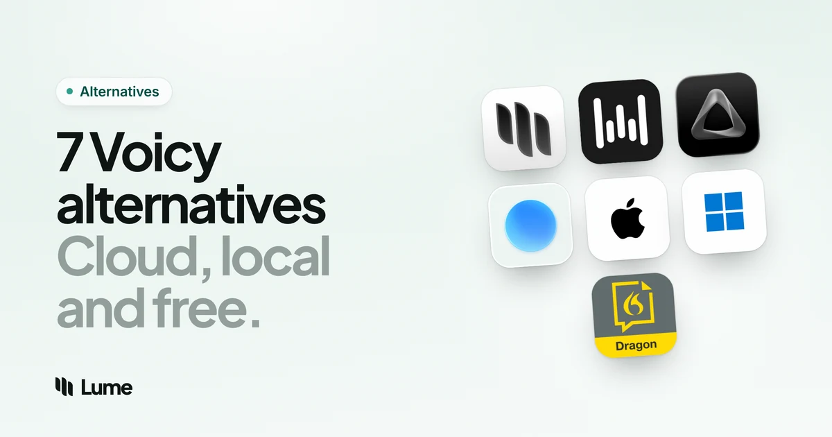 Best Voicy Alternatives in 2026: 7 Dictation Apps Compared