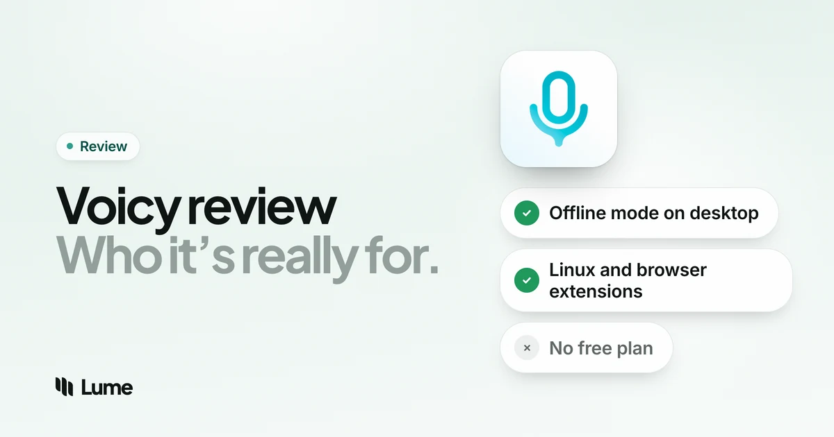 Voicy Review 2026: Features, Pricing, Privacy and Who It's For